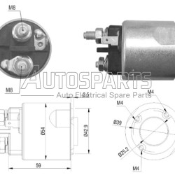 ZM2495 - ZM, ΜΠΟΥΤΟΝ ΜΙΖΑΣ VALEO 12V DACIA, NISSAN, RENAULT