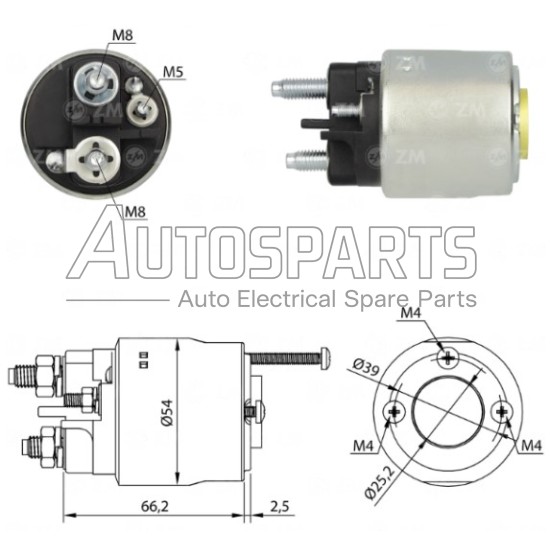 ZM2496 - ZM, ΜΠΟΥΤΟΝ ΜΙΖΑΣ VALEO 12V RENAULT LAGUNA