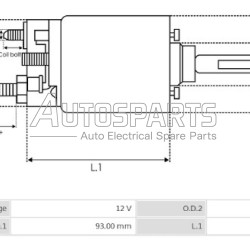 ZM2902 - ZM, ΜΠΟΥΤΟΝ ΜΙΖΑΣ BOSCH 12V FKB ΚΑΤΩ (ΨΥΧΡΗΣ)