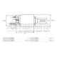 ZM2902 - ZM, ΜΠΟΥΤΟΝ ΜΙΖΑΣ BOSCH 12V FKB ΚΑΤΩ (ΨΥΧΡΗΣ)