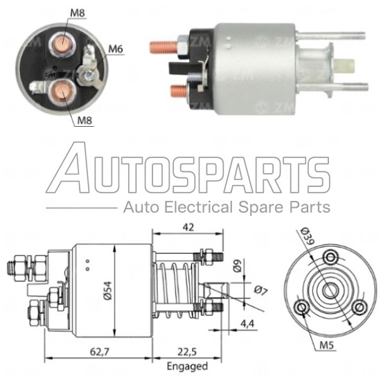 ZM3395 - ZM, ΜΠΟΥΤΟΝ ΜΙΖΑΣ MARELLI 12V FIAT DUCATO