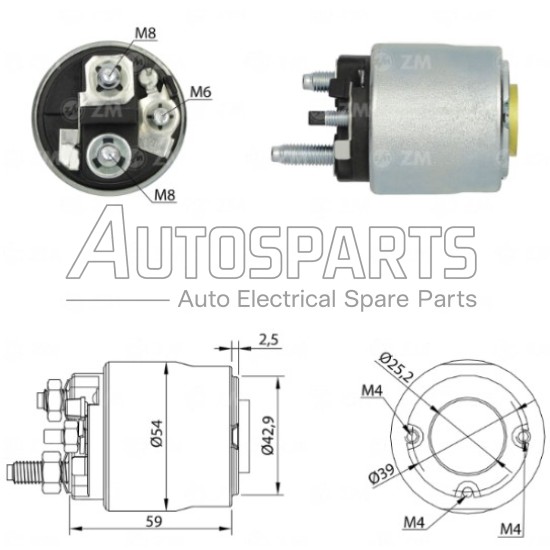 ZM3495 - ZM, ΜΠΟΥΤΟΝ ΜΙΖΑΣ VALEO 12V FIAT D7E36 