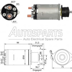 ZM809 - ZM, ΜΠΟΥΤΟΝ ΜΙΖΑΣ DELCO REMY 12V 