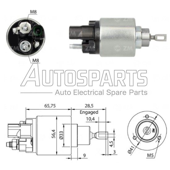 ZM3978 - ZM, ΜΠΟΥΤΟΝ ΜΙΖΑΣ BOSCH 12V TOYOTA HILUX