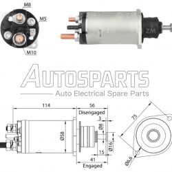 ZM818 - ZM, ΜΠΟΥΤΟΝ ΜΙΖΑΣ DELCO REMY 12V