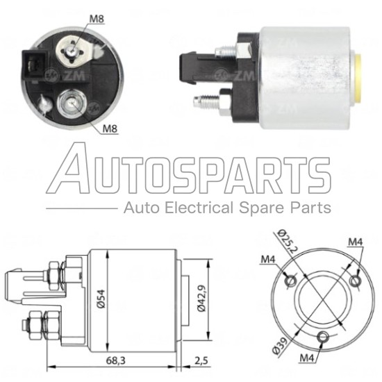 ZM5492 - ZM, ΜΠΟΥΤΟΝ ΜΙΖΑΣ VALEO 12V VW 