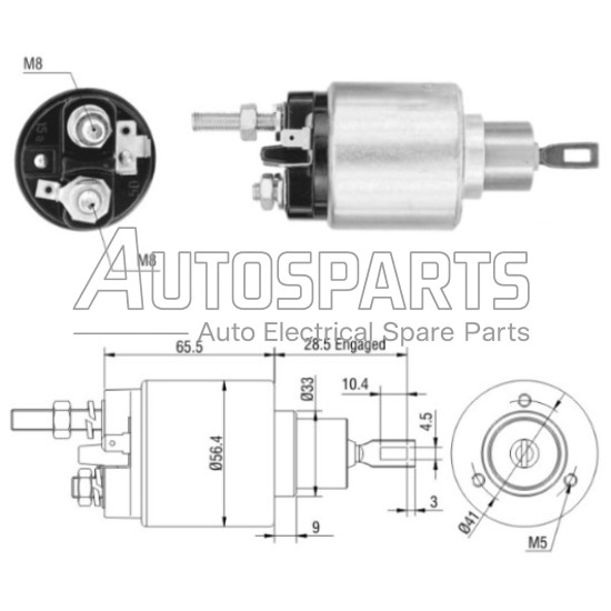ZM876 - ZM, ΜΠΟΥΤΟΝ ΜΙΖΑΣ BOSCH 12V VW TRANSPORTER