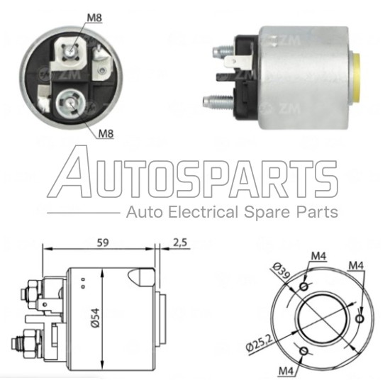 ZM1491 - ZM, ΜΠΟΥΤΟΝ ΜΙΖΑΣ VALEO 12V RENAULT 