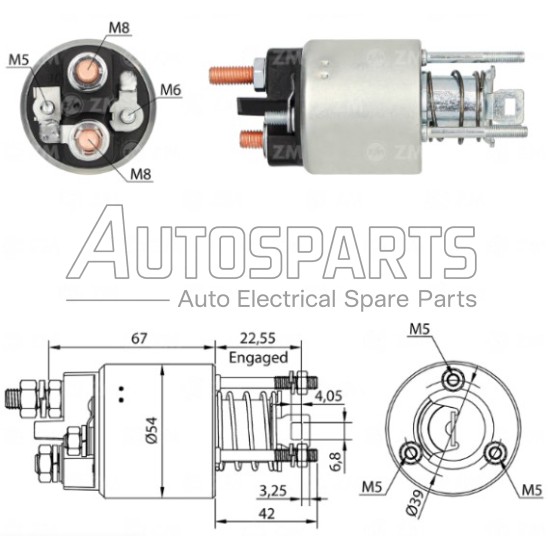 ZM2395 - ZM, ΜΠΟΥΤΟΝ ΜΙΖΑΣ MARELLI 12V BMW 