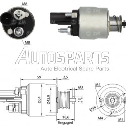 ZM1498 - ZM, ΜΠΟΥΤΟΝ ΜΙΖΑΣ VALEO 12V AUDI, SEAT, SKODA, VW
