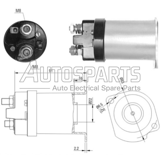ZM1557 - ZM, ΜΠΟΥΤΟΝ ΜΙΖΑΣ DELCO REMY 12V OPEL