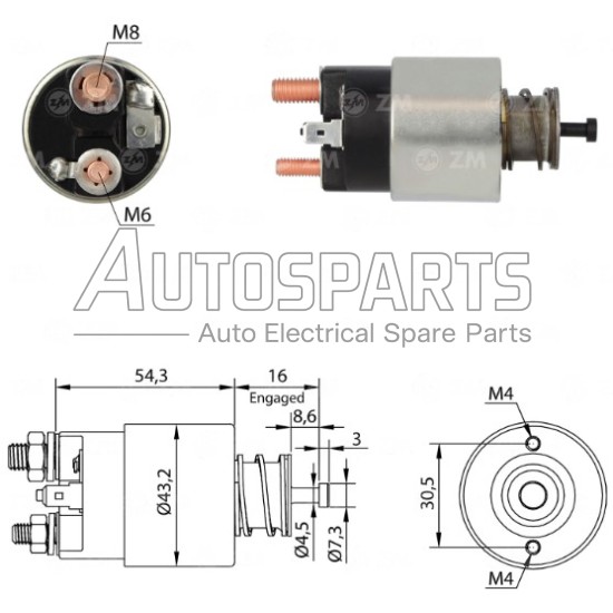 ZM1391 - ZM, ΜΠΟΥΤΟΝ ΜΙΖΑΣ VALEO HYUNDAI / KIA 12V 