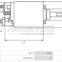 ZM902 - ZM, ΜΠΟΥΤΟΝ ΜΙΖΑΣ BOSCH 24V FKB ΚΑΤΩ (ΨΥΧΡΗΣ)