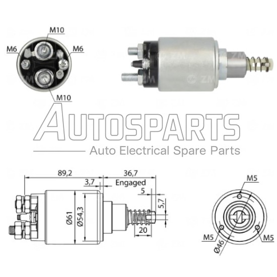 ZM1639 - ZM, ΜΠΟΥΤΟΝ ΜΙΖΑΣ BOSCH 24V MERCEDES ATEGO