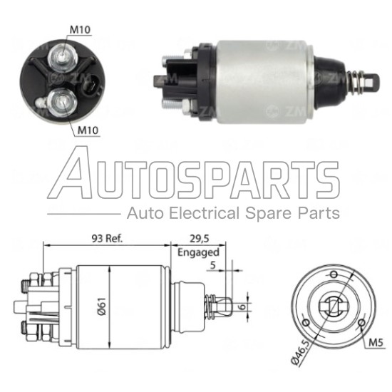 ZM826 - ZM, ΜΠΟΥΤΟΝ ΜΙΖΑΣ ISKRA 12V