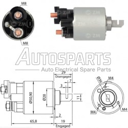 ZM608 - ZM, ΜΠΟΥΤΟΝ ΜΙΖΑΣ DENSO 12V HONDA