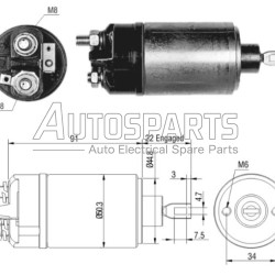 ZM621 - ZM, ΜΠΟΥΤΟΝ ΜΙΖΑΣ BOSCH 12V ΠΑΛΙΟ ΜΟΝΤΕΛΟ 50mm