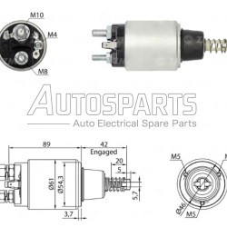 ZM1640 - ZM, ΜΠΟΥΤΟΝ ΜΙΖΑΣ BOSCH 12V FORD, NEW HOLLAND