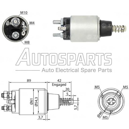 ZM1640 - ZM, ΜΠΟΥΤΟΝ ΜΙΖΑΣ BOSCH 12V FORD, NEW HOLLAND