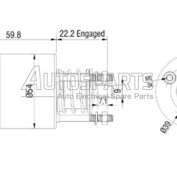 ZM3396 - ZM, ΜΠΟΥΤΟΝ ΜΙΖΑΣ MARELLI 12V BMW