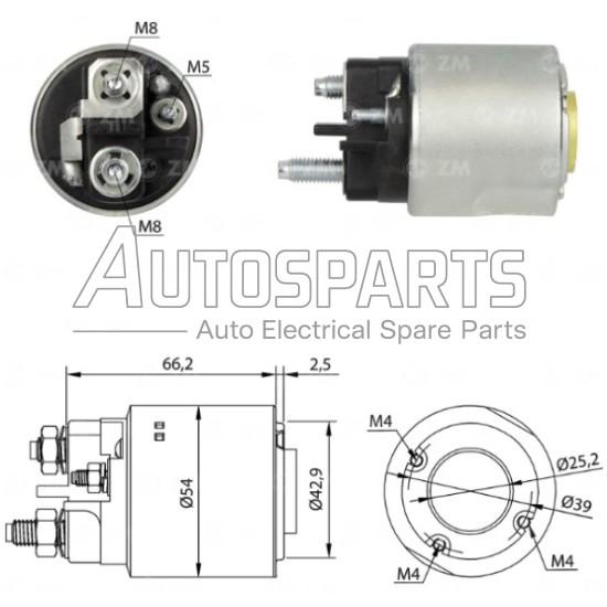 ZM3497 - ZM, ΜΠΟΥΤΟΝ ΜΙΖΑΣ VALEO 12V CITROEN, PEUGEOT, TOYOTA