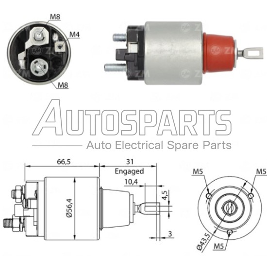 ZM1975 - ZM, ΜΠΟΥΤΟΝ ΜΙΖΑΣ BOSCH 12V