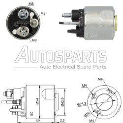 ZM4494 - ZM, ΜΠΟΥΤΟΝ ΜΙΖΑΣ VALEO 12V DACIA, RENAULT