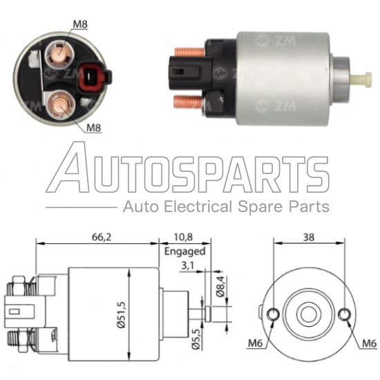 ZM2995 - ZM, ΜΠΟΥΤΟΝ ΜΙΖΑΣ MITSUBISHI 12V HYUNDAI