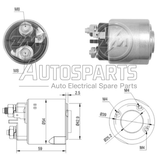 ZM4495 - ZM, ΜΠΟΥΤΟΝ ΜΙΖΑΣ VALEO 12V 
