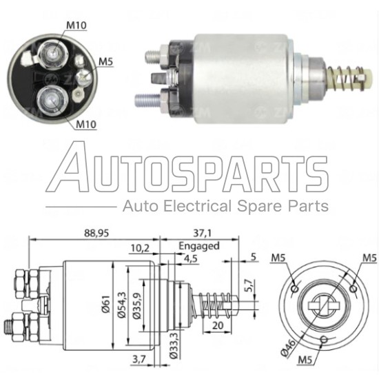 ZM645 - ZM, ΜΠΟΥΤΟΝ ΜΙΖΑΣ BOSCH 24V