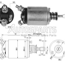 ZM533 - ZM, ΜΠΟΥΤΟΝ ΜΙΖΑΣ BOSCH 12V 1.8 AGRALE, VALMET