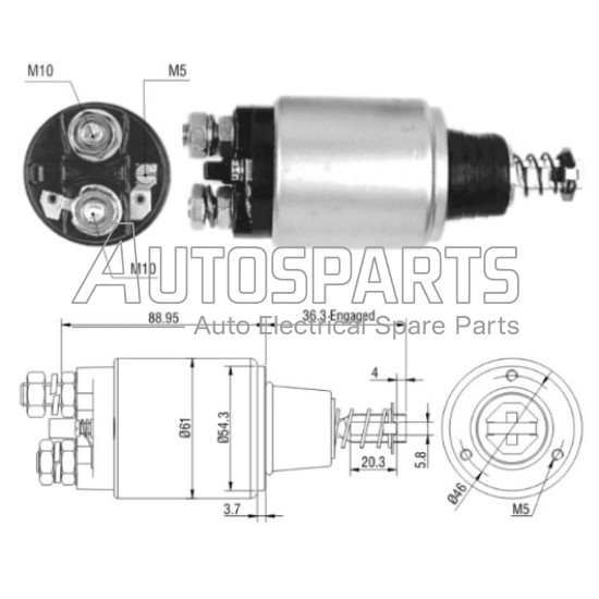 ZM537 - ZM, ΜΠΟΥΤΟΝ ΜΙΖΑΣ BOSCH 12V MERCEDES