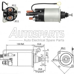 ZM1841 - ZM, ΜΠΟΥΤΟΝ ΜΙΖΑΣ DELCO REMY 24V CUMMINS, CATERPILLAR