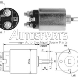 ZM1782ZB - ZM, ΜΠΟΥΤΟΝ ΜΙΖΑΣ HITACHI 12V NISSAN