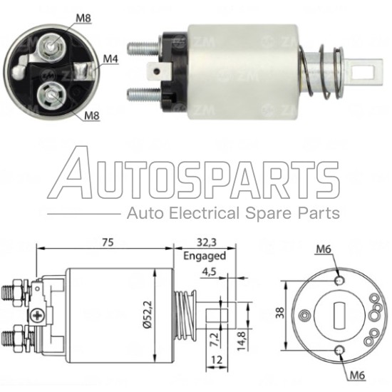 ZM686 - ZM, ΜΠΟΥΤΟΝ ΜΙΖΑΣ HITACHI 12V 