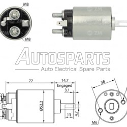 ZM682 - ZM, ΜΠΟΥΤΟΝ ΜΙΖΑΣ HITACHI 12V NISSAN, YANMAR