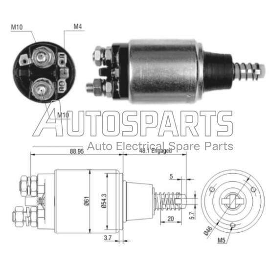 ZM638 - ZM, ΜΠΟΥΤΟΝ ΜΙΖΑΣ BOSCH 24V 