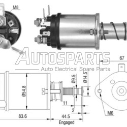 ZM614 - ZM, ΜΠΟΥΤΟΝ ΜΙΖΑΣ LUCAS 12V FORD, LEYLAND, LOMBARDINI