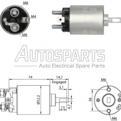 ZM684 - ZM, ΜΠΟΥΤΟΝ ΜΙΖΑΣ HITACHI 12V HONDA, ISUZU, NISSAN, OPEL