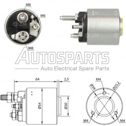 ZM590 - ZM, ΜΠΟΥΤΟΝ ΜΙΖΑΣ VALEO 12V DAEWOO, MERCEDES, OPEL