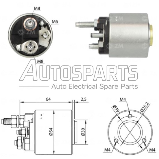 ZM590 - ZM, ΜΠΟΥΤΟΝ ΜΙΖΑΣ VALEO 12V DAEWOO, MERCEDES, OPEL