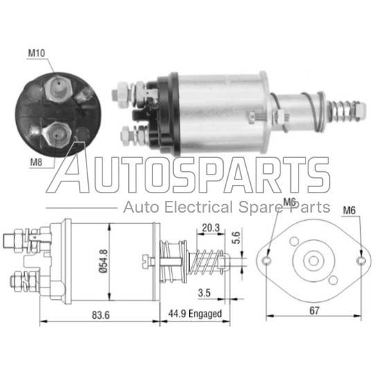 ZM615 - ZM, ΜΠΟΥΤΟΝ ΜΙΖΑΣ LUCAS 12V FORD TRANSIT 