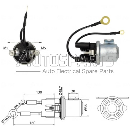 ZM2408 - ZM, ΜΠΟΥΤΟΝ ΜΙΖΑΣ MITSUBISHI 24V ΒΟΗΘΗΤΙΚΟ 2 ΚΑΛΩΔΙΑ