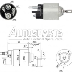 ZM1379 - ZM, ΜΠΟΥΤΟΝ ΜΙΖΑΣ BOSCH 12V NISSAN, RENAULT