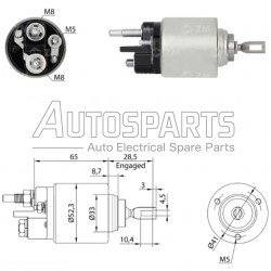 ZM1379 - ZM, ΜΠΟΥΤΟΝ ΜΙΖΑΣ BOSCH 12V NISSAN, RENAULT