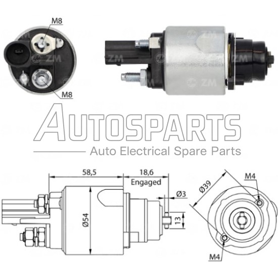 ZM3498 - ZM, ΜΠΟΥΤΟΝ ΜΙΖΑΣ VALEO 12V VW