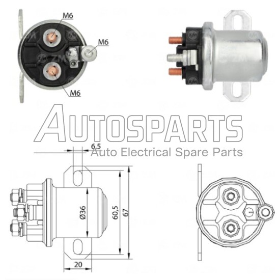 ZM3409 - ZM, ΜΠΟΥΤΟΝ ΜΙΖΑΣ DELCO REMY 24V MERCEDES ATEGO ΒΟΗΘΗΤΙΚΟ
