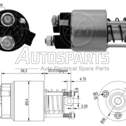 ZM1397 - ZM, ΜΠΟΥΤΟΝ ΜΙΖΑΣ MARELLI 12V TOYOTA 