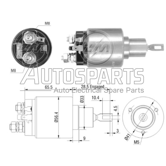ZM773 - ZM, ΜΠΟΥΤΟΝ ΜΙΖΑΣ BOSCH 12V VW 
