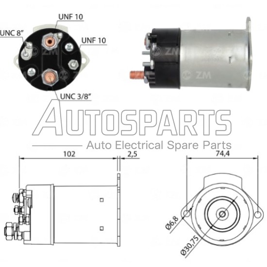 ZM551 - ZM, ΜΠΟΥΤΟΝ ΜΙΖΑΣ DELCO REMY 12V ΠΑΛΙΟ ΜΟΝΤΕΛΟ